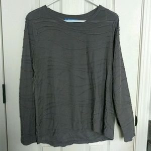 Gray lightweight long sleeve shirt
